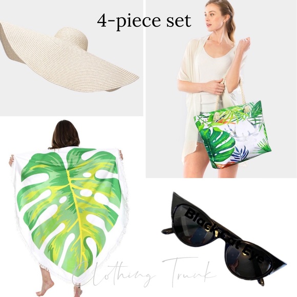 Palm Leaf Beach Bundle (4 piece set)